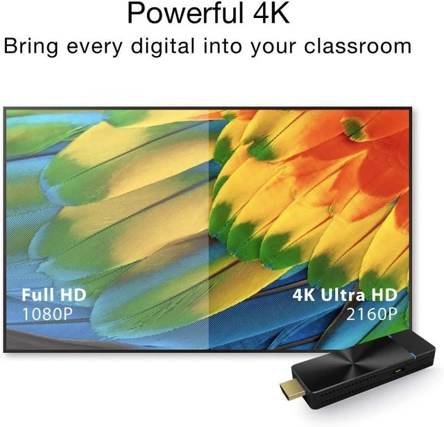 Alt view image 3 of 7 - EZCast PRO II Dongle | 5G Wireless HDMI Extender and Receiver, Stream 4K Video, Supports Airplay, Miracast, High Speed MIMO 2T2R WiFi, 4 to 1 Split Screens Features