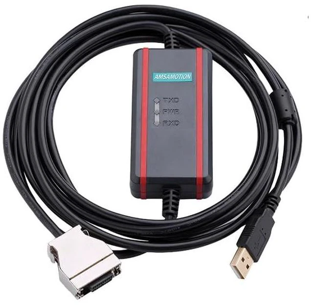 Main image of AMSAMOTION USB-CIF02 for Omron USB to RS232 CPM1/CPM1A/CPM2A/CPM2AH/C200HS/C200HX HG Series PLC Programming Cable Gold-Plated