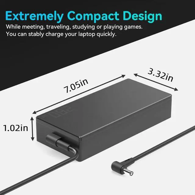 Alt view image 5 of 7 - 280W AC Charger ADP-280BB B fit for Asus Rog Strix G16 G614J