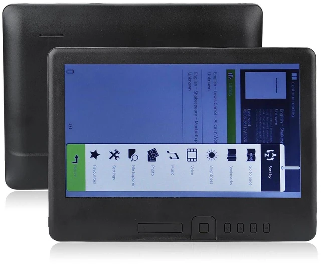 Alt view image 2 of 7 - 7in HD Color Screen E Reader, 800x480 Resolution, Large Memory, Navigation Buttons, EPUB PDF TXT Support, Protective Cover (4GB)