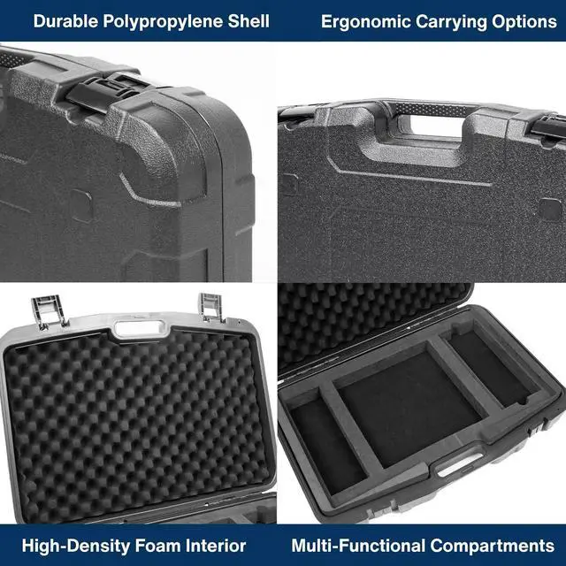 Alt view image 4 of 7 - Storage Case for Starlink Standard Gen 3, Protective Hard Case with Foam Padding for Gen 3 Dish, Router, Cables & Accessories, Portable and Durable Ideal for Travel and Outdoor Use