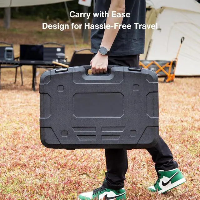 Alt view image 5 of 7 - Storage Case for Starlink Standard Gen 3, Protective Hard Case with Foam Padding for Gen 3 Dish, Router, Cables & Accessories, Portable and Durable Ideal for Travel and Outdoor Use