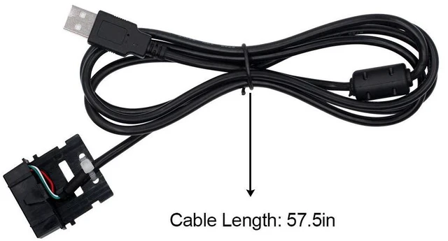 Alt view image 3 of 5 - PMKN4010 PMKN4010B USB Programming Cable Compatible for Motorola XPR5550 XPR4550 XPR4350 XPR5350 XPR8300 XPR4300 XPR4500 DR3000 XiR M8268 (Rear Connection)