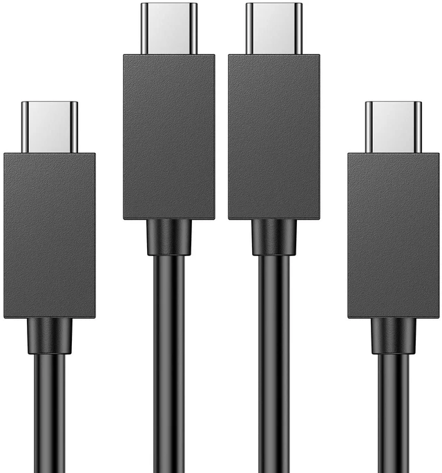 Main image of KOOWOD PS5 Controller Charger 2 Pack 5FT OEM Original 3A Fast Charging Cable USB C to USB C Data Cord Wire Accessories for DualSense, Xbox Series S X Core, Elite Series 2, Switch Controller