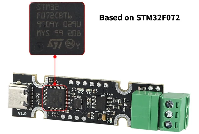 Alt view image 6 of 7 - FYSETC 3D Printer Parts UCAN Board V1.0 Based on STM32F072 USB to CAN Adapter Type C Interface Support CANable/Candlelight/Klipperr Firmware-Pack of 1