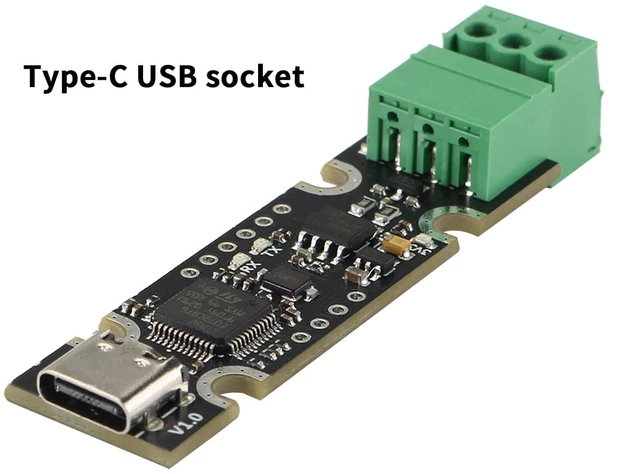 Alt view image 7 of 7 - FYSETC 3D Printer Parts UCAN Board V1.0 Based on STM32F072 USB to CAN Adapter Type C Interface Support CANable/Candlelight/Klipperr Firmware-Pack of 1