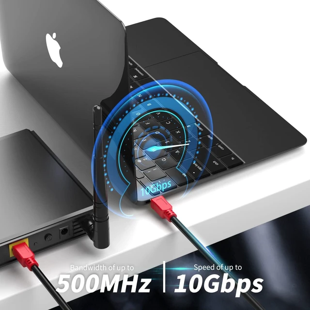 Alt view image 6 of 7 - Ethernet Cable Cat6 250 FT, High Speed Outdoor Internet Wire,LAN/WAN Network Cord for All RJ45 Devic,TV, Router, Modem, PC, Gaming.