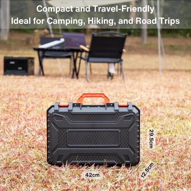 Alt view image 5 of 7 - Storage Case for Starlink Mini, Protective Hard Case with EVA Padding for Starlink Mini, Router, Cables & Accessories, Portable, Durable and Lightweight