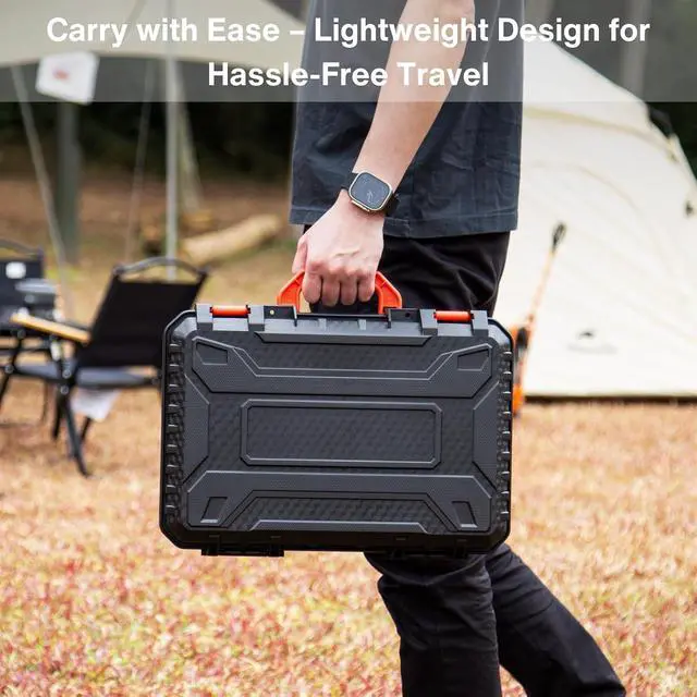 Alt view image 6 of 7 - Storage Case for Starlink Mini, Protective Hard Case with EVA Padding for Starlink Mini, Router, Cables & Accessories, Portable, Durable and Lightweight