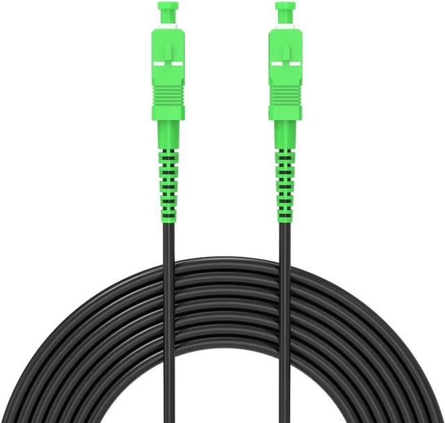 Main image of 100feet 30m SC/APC to SC/APC Outdoor Armored Simplex 9/125 SM Fiber Optic Cable Jumper Optical Patch Cord Singlemode 30Meters 100ft SC-SC