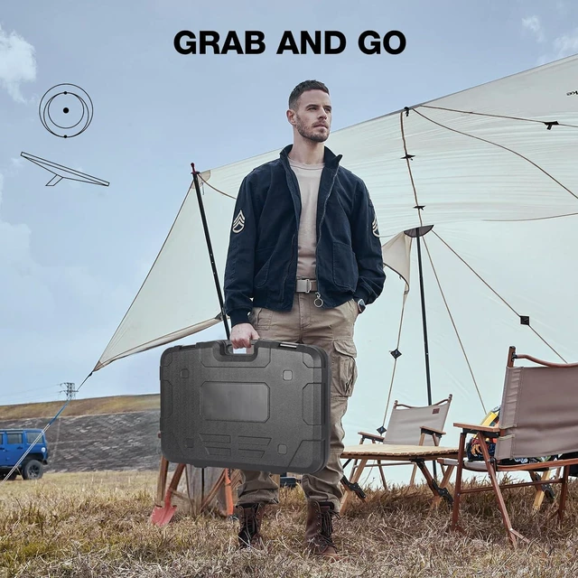 Alt view image 6 of 7 - Case for Starlink Gen3, for Starlink Case, Solid Outer Shell and Precision-Cut Foam Lining, Perfect Protection for Starlink Kit, Suitable for Outdoor Activities and Travel
