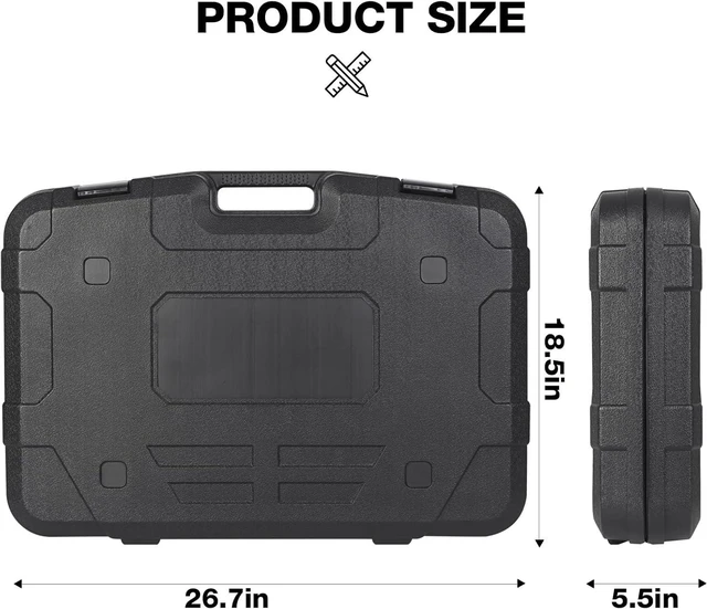 Alt view image 7 of 7 - Case for Starlink Gen3, for Starlink Case, Solid Outer Shell and Precision-Cut Foam Lining, Perfect Protection for Starlink Kit, Suitable for Outdoor Activities and Travel