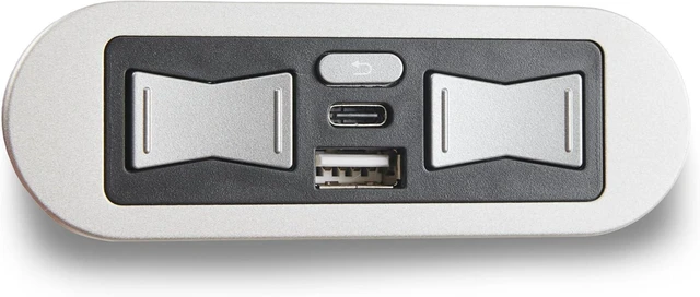 Alt view image 3 of 6 - 2 Button Switch with USB Charge Port for Power Recliner Lift Chair, Built-in Replacement Control Button with 5 Pin CD003 (Black)
