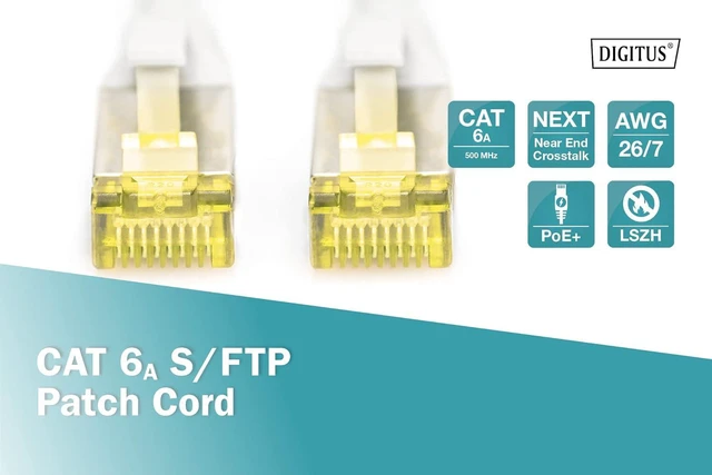 Alt view image 4 of 5 - Digitus Network Cable S-FTP CAT.6A Double Shielded LSOH Colour Grey 30 m
