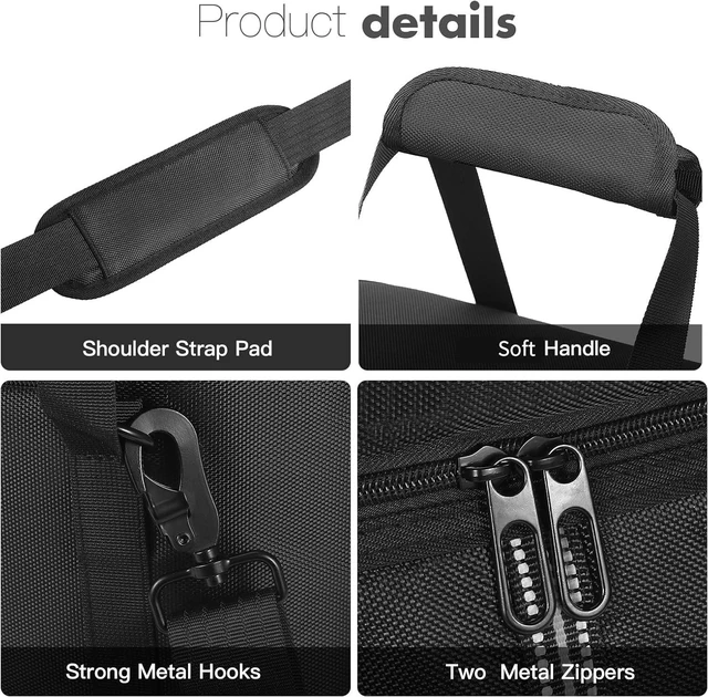 Alt view image 5 of 7 - Soft Carrying Bag Compatible with BLUETTI AC180 Portable Power Station, Travel Storage Case Cover for Power Supply, Charging Cable and Accessories