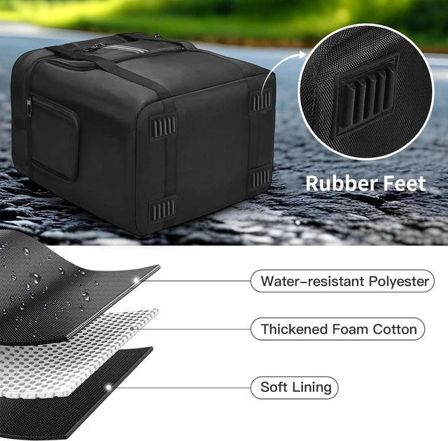 Alt view image 6 of 7 - Soft Carrying Bag Compatible with BLUETTI AC180 Portable Power Station, Travel Storage Case Cover for Power Supply, Charging Cable and Accessories