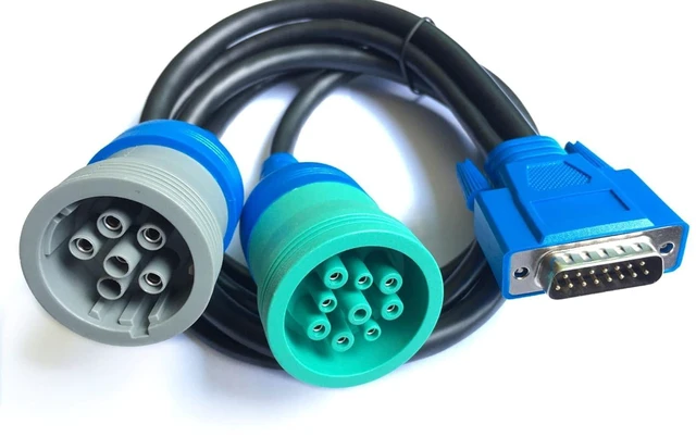 Main image of DB15 to type2 9pin and 6pin Diagnostic Cable 6/9 Pin Long Y Cable for USB Link 1