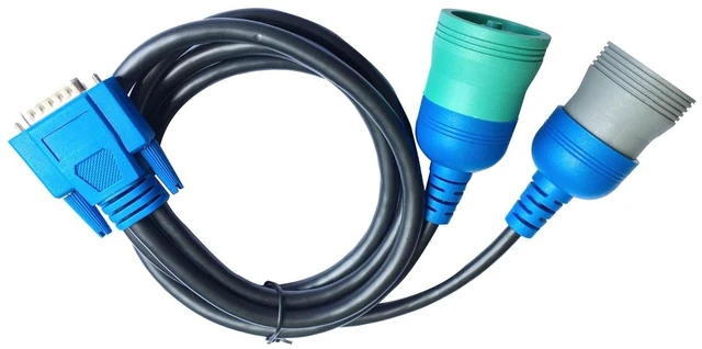 Alt view image 2 of 6 - DB15 to type2 9pin and 6pin Diagnostic Cable 6/9 Pin Long Y Cable for USB Link 1