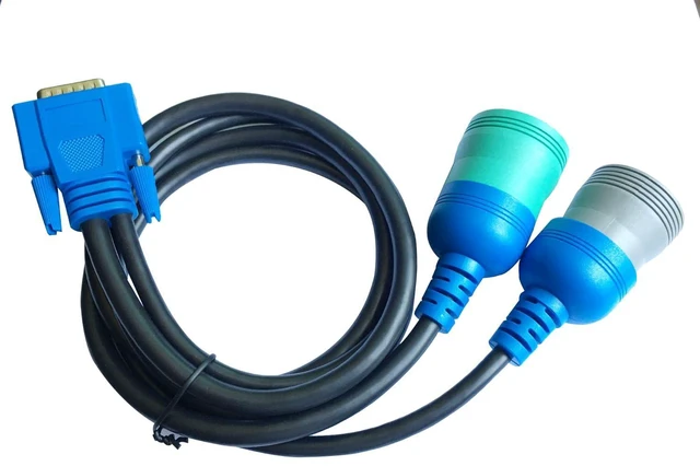 Alt view image 3 of 6 - DB15 to type2 9pin and 6pin Diagnostic Cable 6/9 Pin Long Y Cable for USB Link 1