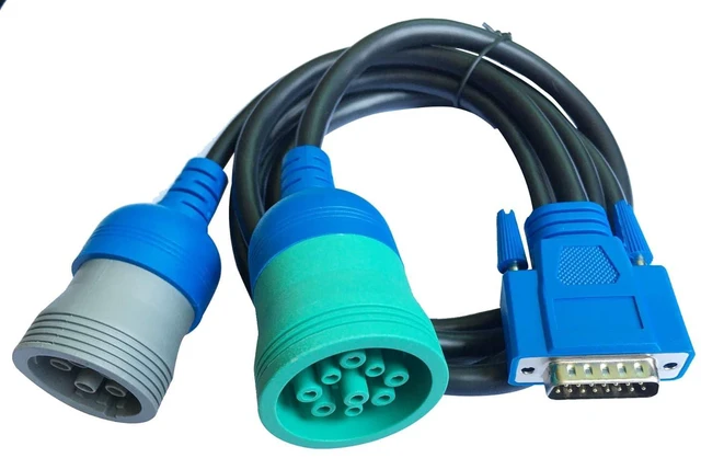 Alt view image 4 of 6 - DB15 to type2 9pin and 6pin Diagnostic Cable 6/9 Pin Long Y Cable for USB Link 1