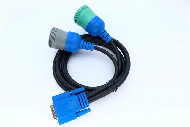 Alt view image 5 of 6 - DB15 to type2 9pin and 6pin Diagnostic Cable 6/9 Pin Long Y Cable for USB Link 1