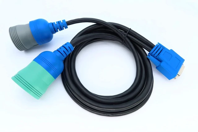 Alt view image 6 of 6 - DB15 to type2 9pin and 6pin Diagnostic Cable 6/9 Pin Long Y Cable for USB Link 1