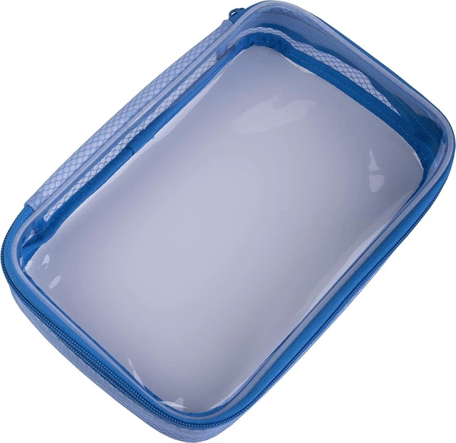Alt view image 3 of 7 - Filmsticks Set of Small, Medium and Large Blue Thermoplastic Polyurethane Transparent Cases for Computer Accessories, Camera Cables and Makeup products