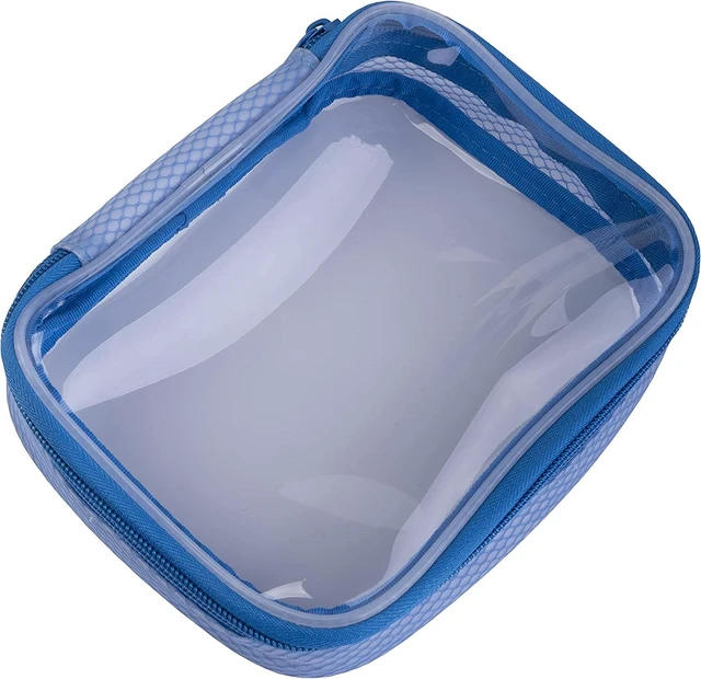 Alt view image 6 of 7 - Filmsticks Set of Small, Medium and Large Blue Thermoplastic Polyurethane Transparent Cases for Computer Accessories, Camera Cables and Makeup products