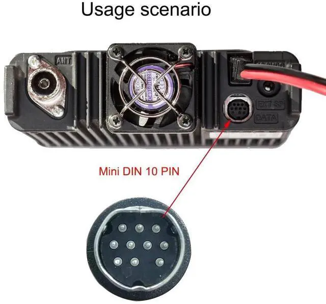 Alt view image 6 of 7 - Youtang USB to Mini Din 10 Pin Cable for Yaesu FTM Series, PC Connection Interface SCU-20/SCU-56 with PL2303GT Chipset (1.8M/6FT)