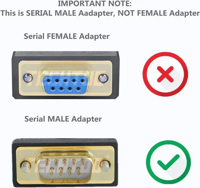 Alt view image 5 of 5 - TECHTOO 4 Port Professional FTDI CHIP USB to RS232 Serial Cable DB9 Serial Adapter Converter 9-Pin Male to Male with Hexnuts (W/Hexnuts, 4 RS232 Port)