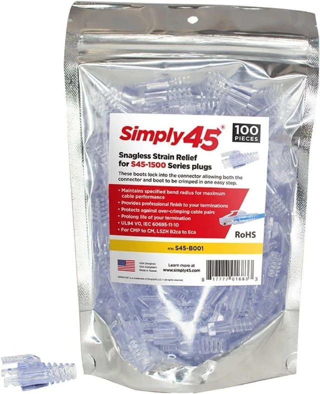 Main image of SIMPLY45 SNAGLESS Boot Strain Relief 100 Pieces