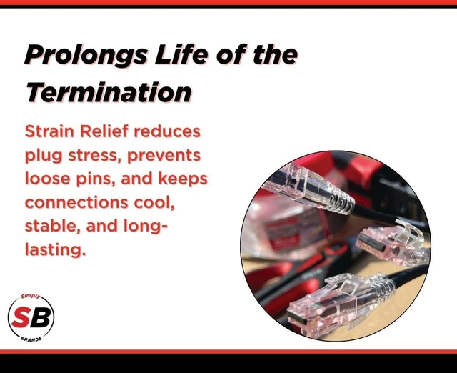 Alt view image 4 of 6 - SIMPLY45 SNAGLESS Boot Strain Relief 100 Pieces