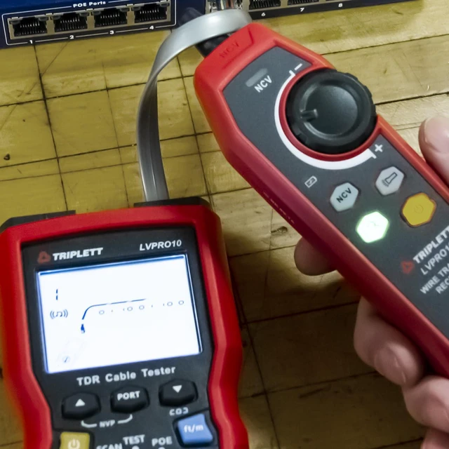 Alt view image 2 of 7 - Triplett LVPRO10 TDR/Cable Tester - Test and Trace Both Twisted Pair (CAT5E/6/6A/8) and Coax Cables