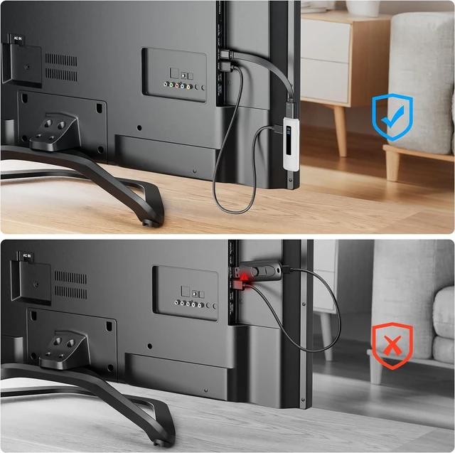Alt view image 7 of 7 - Wireless HD Transmitter and Receiver,Plug & Play Wireless Transmission 2.4/5GHz Dual-Band Extender with LED Display Screen for Streaming Video from PC/Laptop/TV to Projector/HDTV