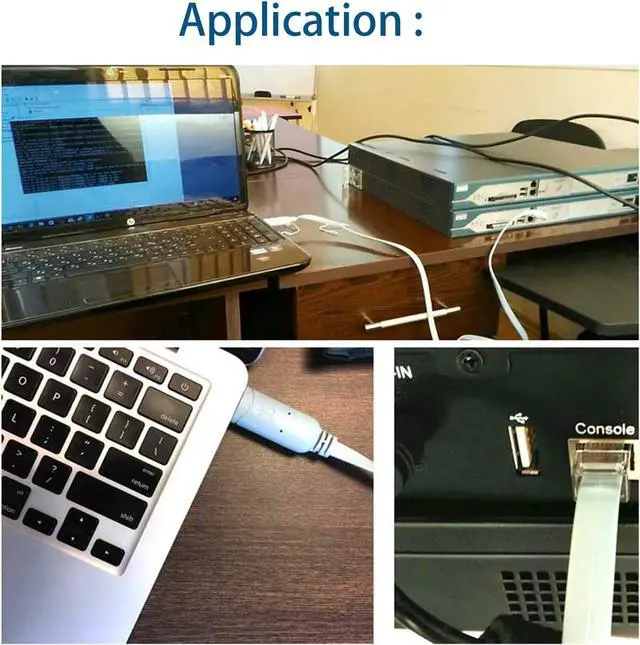 Alt view image 4 of 4 - Micro USB to RJ45 RS232 Serial Console Cable for Routers Switches and Firewall