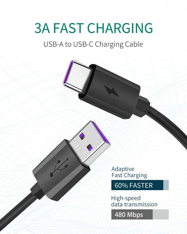 Alt view image 5 of 6 - USB-C Charger Charging Cable Cord for TOZO T12 NC9 NC7 NC2 G1 A1 T12 Pro W1 W3 W8 PB2 Earbuds -5ft