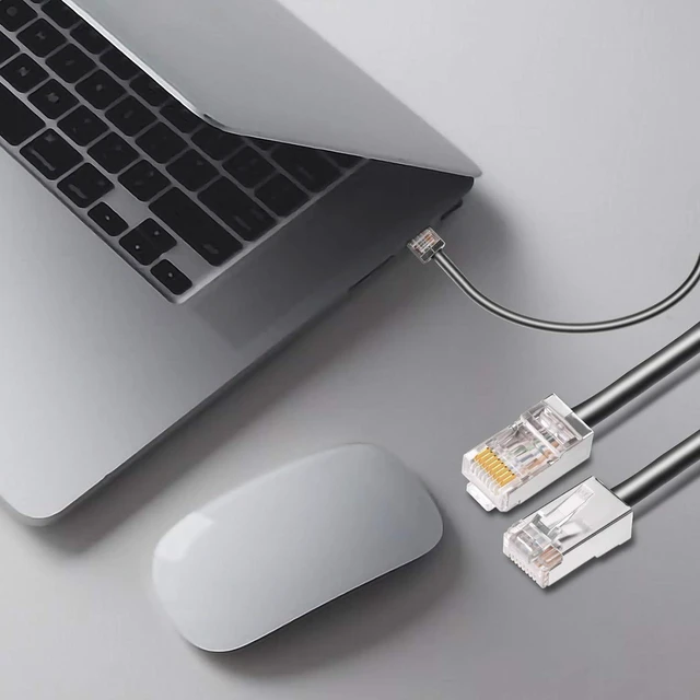 Alt view image 5 of 6 - Shielded Cat6 RJ45 Connectors - iGreely 50-Pack Gold Plated RJ45 Cat6/Cat5E/Cat5 8P8C 50 Micron 50u 3 Prong FTP STP Ethernet Cable Crimp Modular Plug