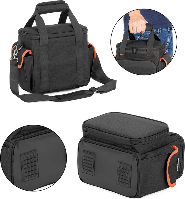 Alt view image 3 of 7 - Trunab Carrying Case Compatible with Jackery Portable Power Station Explorer 160/240/300, Storage Bag with Bottom and Front Pockets for Charging Cable and Accessories (Patented Design)