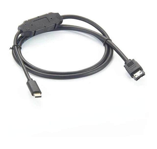 Alt view image 3 of 6 - USB C to E Sata Cable 1Meter