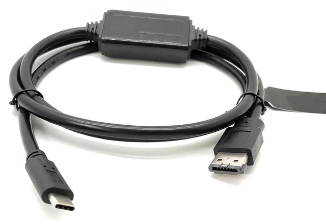 Alt view image 2 of 6 - USB C to E Sata Cable 1Meter