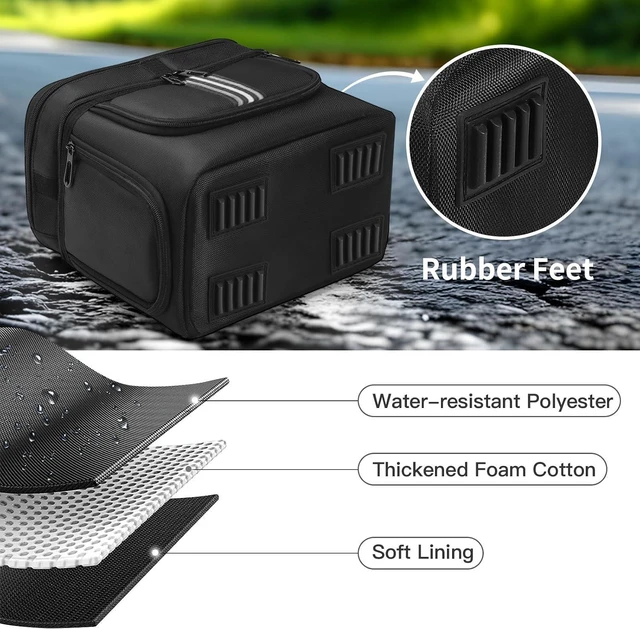 Alt view image 6 of 7 - Travel Bag Carrying Storage Case Compatible with BLUETTI AC2A Portable Power Station, Carrying Storage Case for Outdoor Charger and Accessories