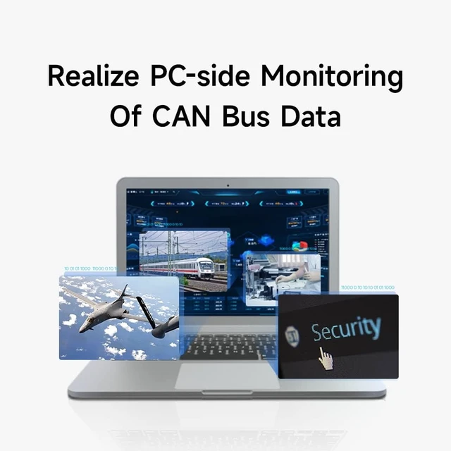 Alt view image 4 of 6 - CAN to USB Protocol Converter ECAN-U01 CAN2.0 USB2.0 CANBUS 2-Way Transparent Transmission Communication Transceiver Relay CAN Commissioning Interface