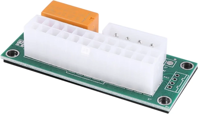Alt view image 2 of 7 - 20 Pack Dual PSU Multiple Power Supply Adapter,Add2Psu ATX 24 Pin to 4Pin Connector for BTC Miner