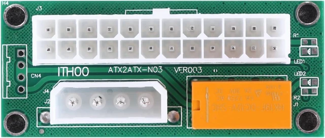 Alt view image 6 of 7 - 20 Pack Dual PSU Multiple Power Supply Adapter,Add2Psu ATX 24 Pin to 4Pin Connector for BTC Miner