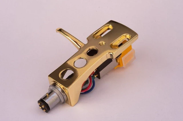 Alt view image 2 of 4 - Gold plated Headshell, cartridge, needle for Denon DP500M, DP300F SP, DP60I, DPA100, DP1300 mk2, DP1100, DP1200, DP1250, DP1700, DP33F, DP3700, DP40F, DP6700, DP790, DP900M, DP7D