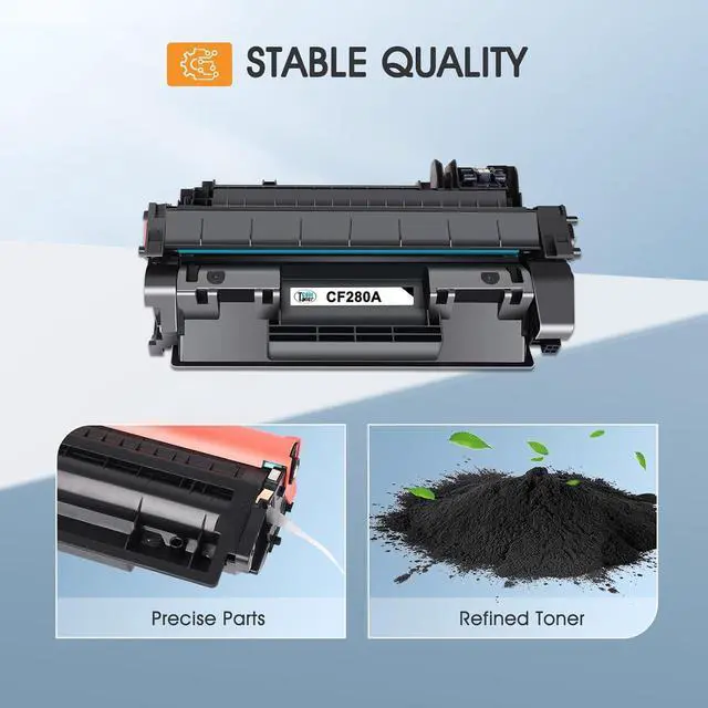 Alt view image 4 of 7 - 80A CF280A Toner Cartridge Black M401n Compatible for HP 80X CF280A CF280X