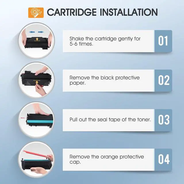 Alt view image 5 of 7 - 80A CF280A Toner Cartridge Black M401n Compatible for HP 80X CF280A CF280X