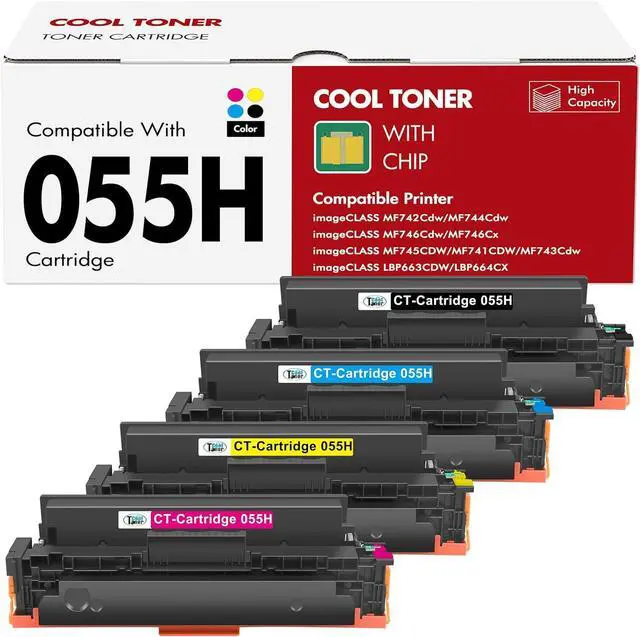 Main image of 055H 055 Mf743cdw Toner Cartridges Set MF741Cdw MF743 743Cdw MF740C
