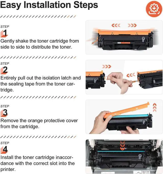 Alt view image 4 of 5 - 138X 138A Toner Cartridge (with CHIP) Replacement for HP 138X 138A W1380A W1380X Black High-Yield Toner Cartridge Work with LaserJet Pro 3001dw MFP 3101fdw 3101sdw Printer, 1 Pack