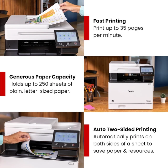 Alt view image 4 of 7 - Canon Color imageCLASS MF753Cdw II - All in One, Wireless Laser Printer
